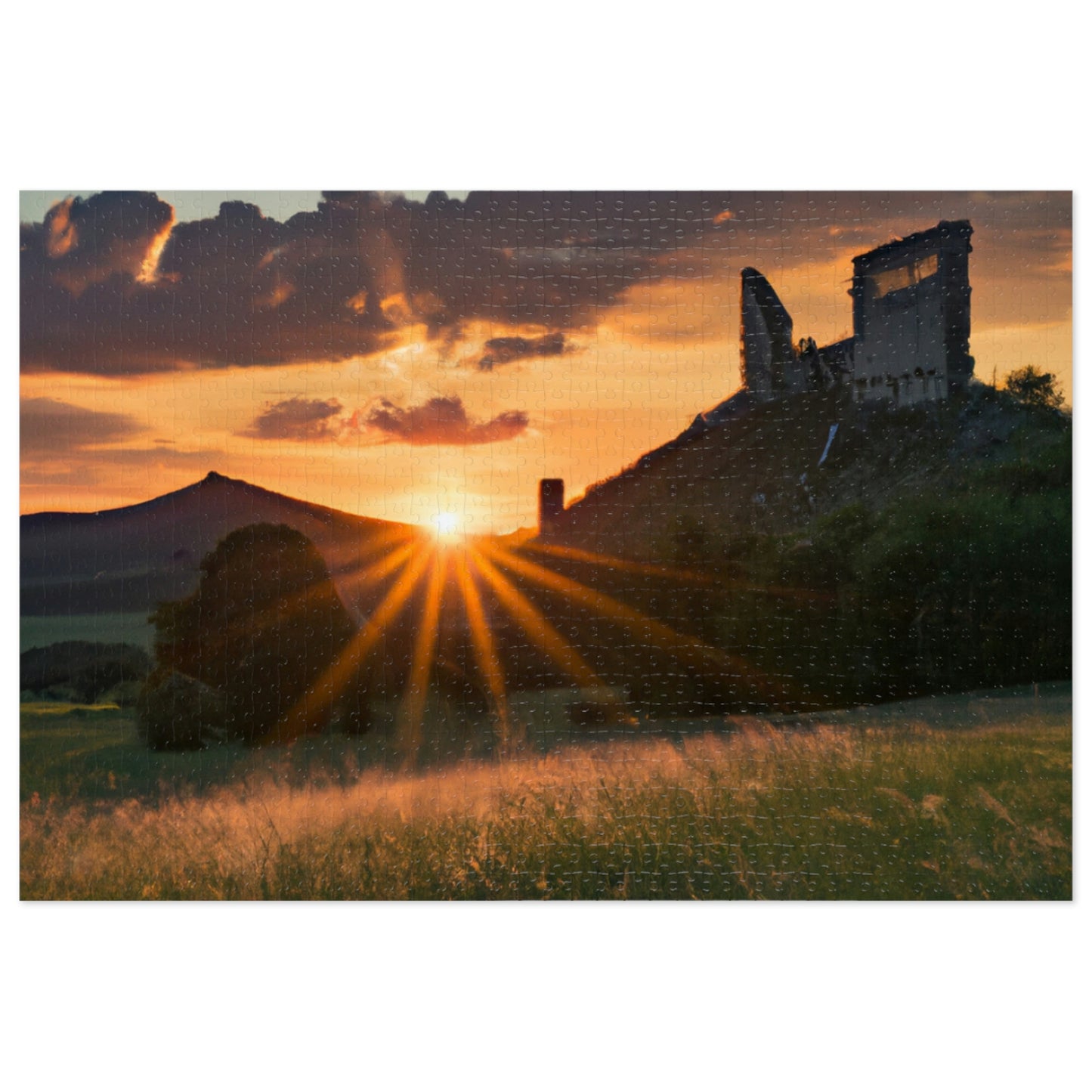 "Enchanted Evening at an Abandoned Castle" - The Alien Jigsaw Puzzle