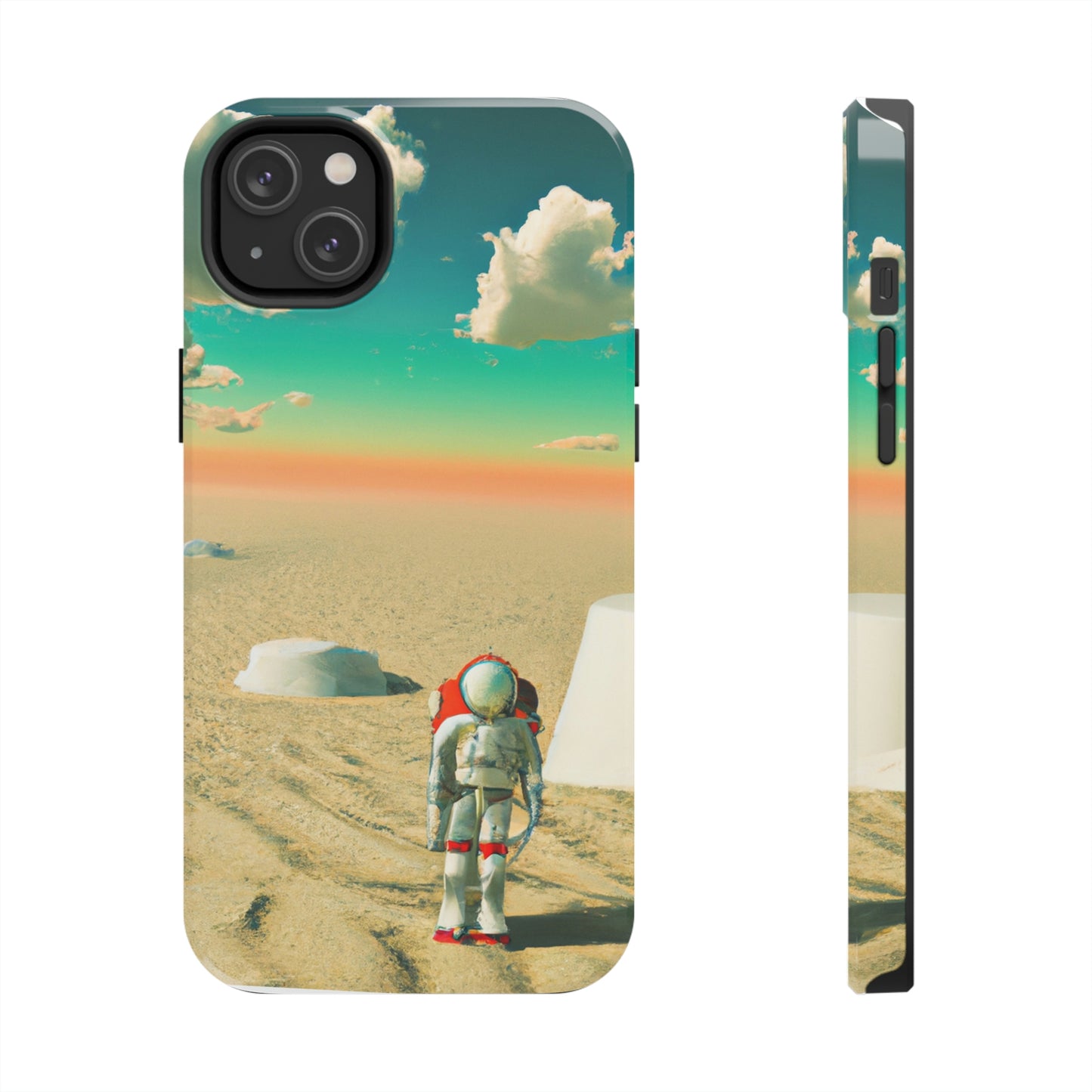 "Un astronauta extraviado: solo en un planeta abandonado" - The Alien Tough Phone Cases