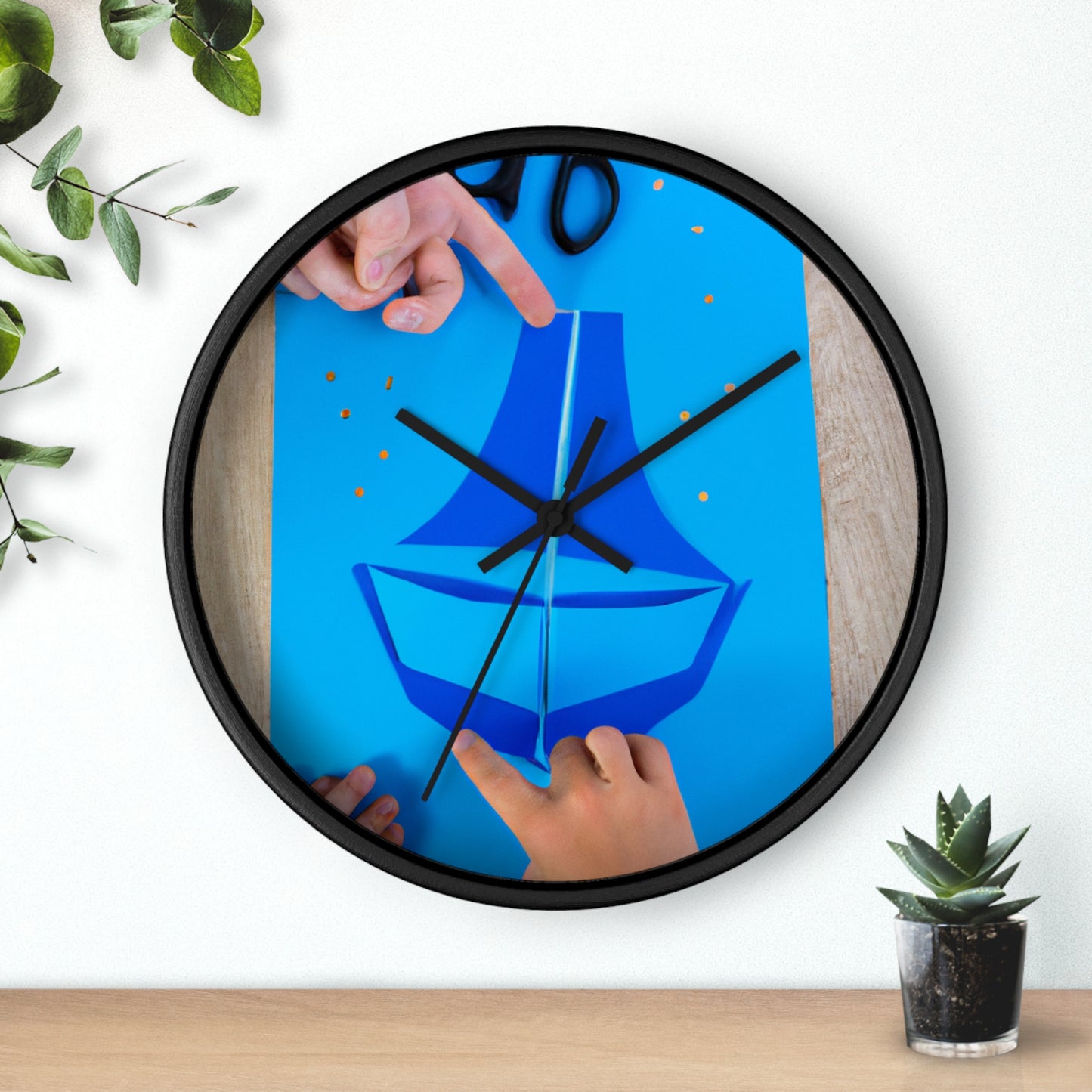 two small circles out of yellow construction paper to serve as the sun

A Journey to the Sun: Crafting a Blue Boat and Two Sailors - The Alien Wall Clock