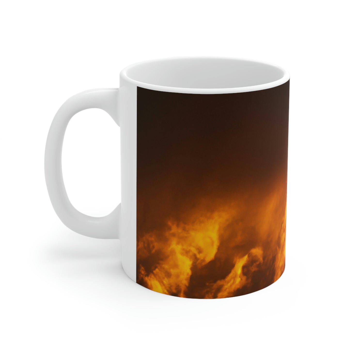 "Flying Phoenix Through the Storm" - The Alien Ceramic Mug 11 oz