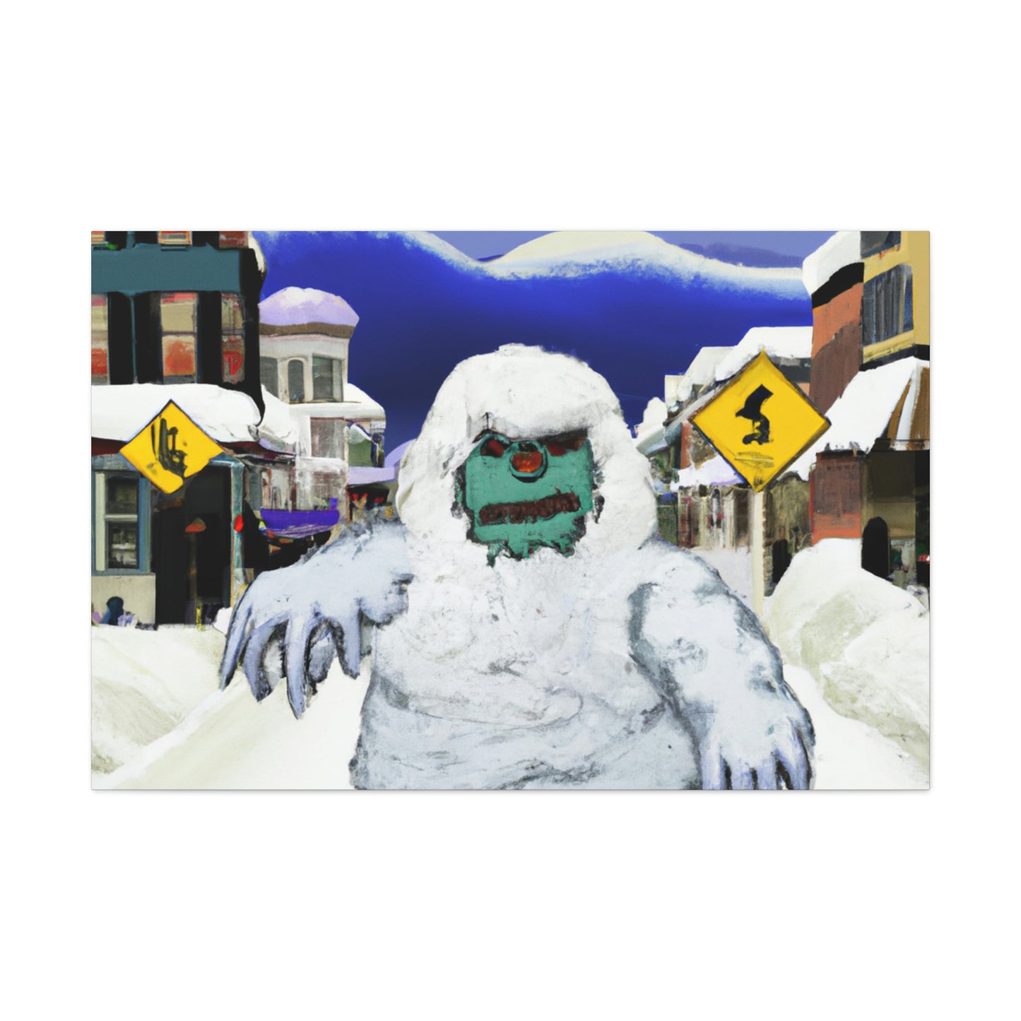 Frozen Terror: The Abominable Snowman's Reign - The Alien Canva