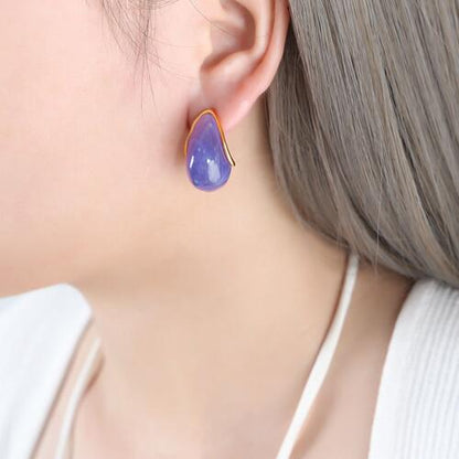 Resin Teardrop Earrings