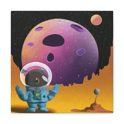 "Exploring the Unknown: The Adventures of a Space Captain and the Mysterious Planet" - The Alien Canva