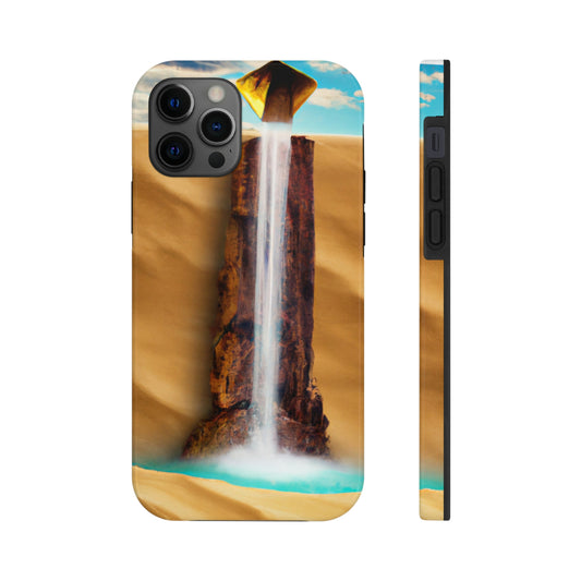 "Cascada solitaria en un desierto desolado" - The Alien Tough Phone Cases