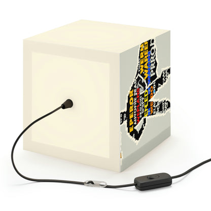 Superhero Word Pop Art - The Alien Light Cube Lamp