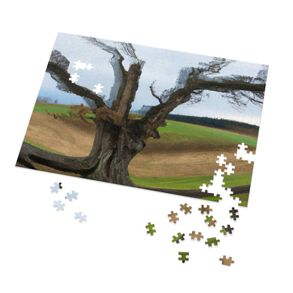 "A Shadow in the Meadow: The Last Standing Tree" - The Alien Jigsaw Puzzle