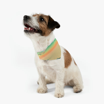 "A Strayed Astronaut: Alone on a Forlorn Planet" - The Alien Pet Bandana Collar