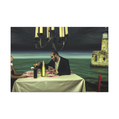 "A Beacon of Romance: An Intimate Candlelit Dinner in a Forgotten Lighthouse" - The Alien Canva