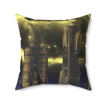 The Utopian Citadel in the Dystopian Tempest - The Alien Square Pillow