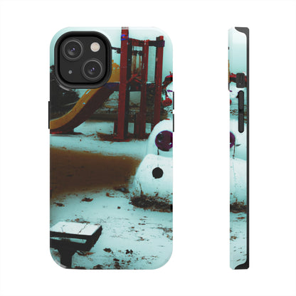 "Melancholy Snowman in a Silent Playground" - The Alien Tough Phone Cases