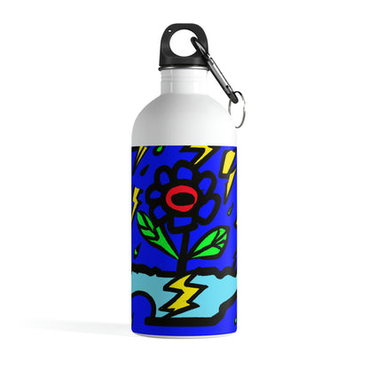 "A Bold Bloom Amidst the Storm" - The Alien Stainless Steel Water Bottle