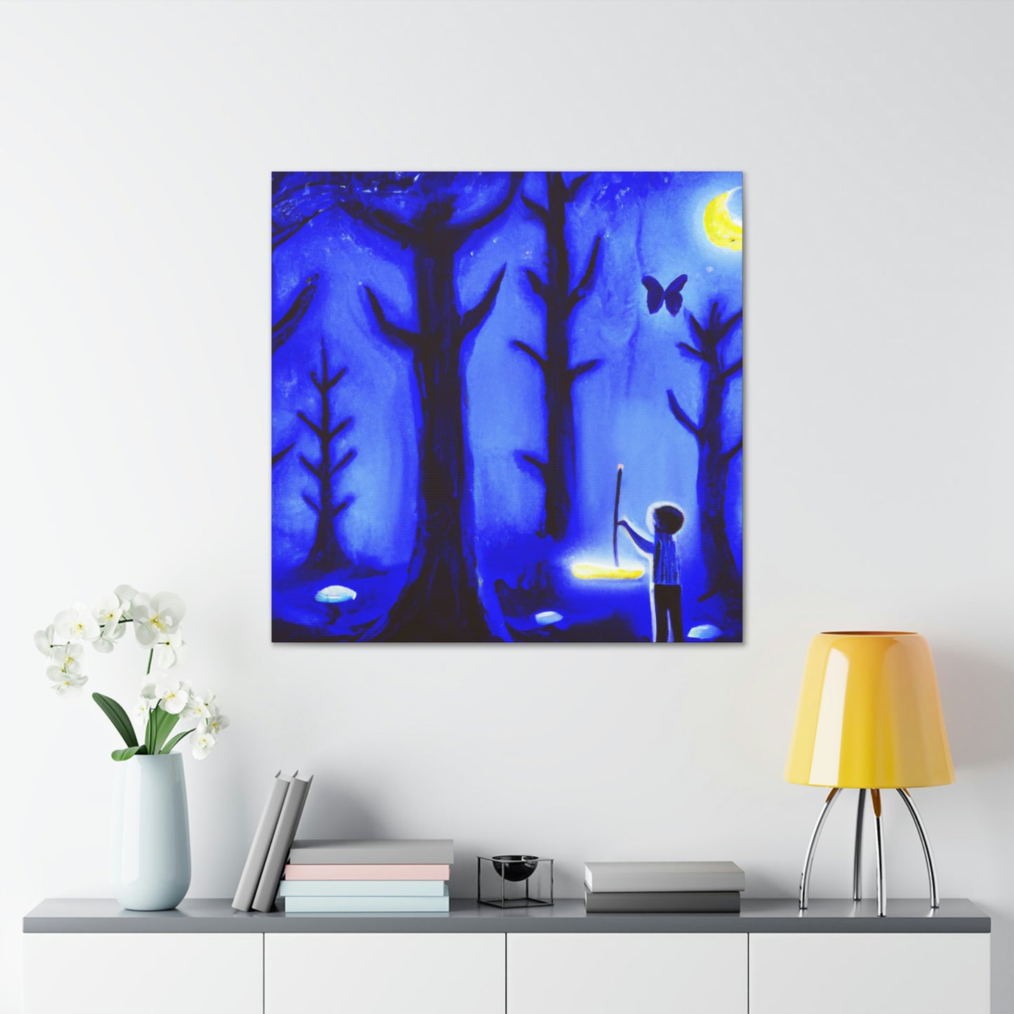 "Un viaje por el bosque iluminado por la luna" - The Alien Canva