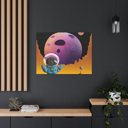 "Explorando lo Desconocido: Las Aventuras de un Capitán Espacial y el Planeta Misterioso" - The Alien Canva