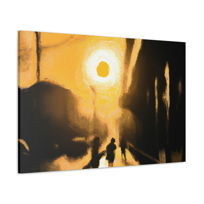 "City Sunrise: An Artistic Journey" - Canvas