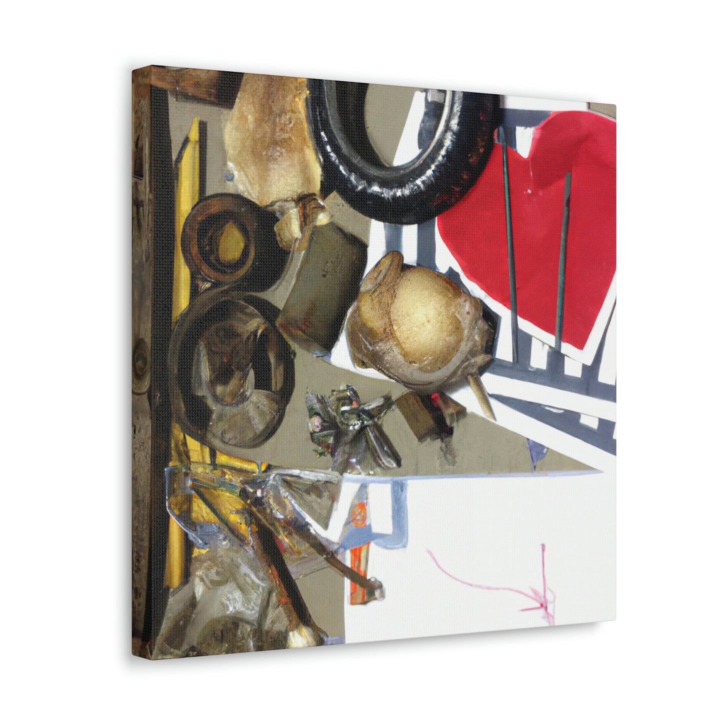 "A Celebration of Local Beauty: A Found Object Collage" - Canvas