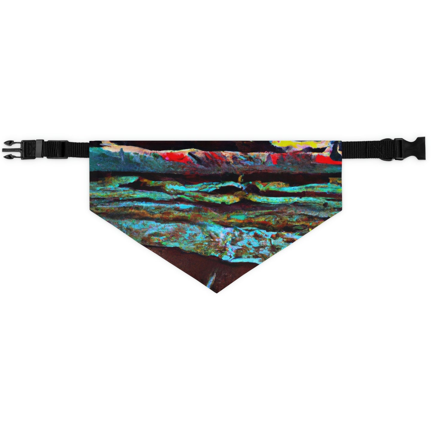 "Dusk at Sea: A Tempestuous Gathering" - The Alien Pet Bandana Collar