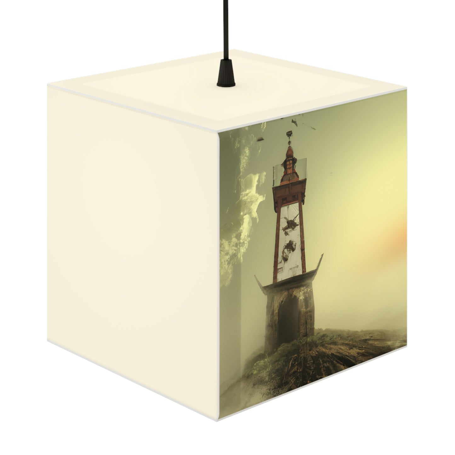 "Ghostly Beacon in the Fog" - Die Alien Light Cube Lampe