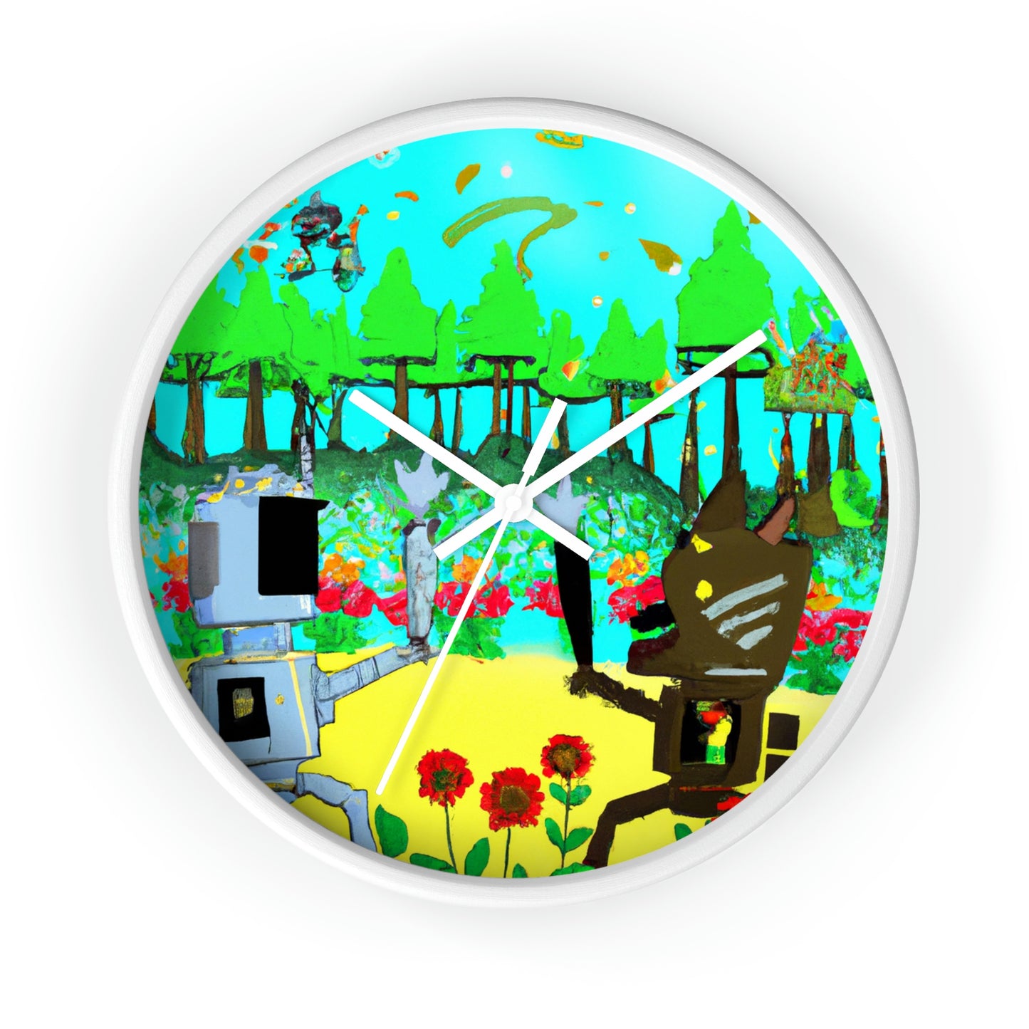 Robo Garden Wars - El reloj de pared alienígena