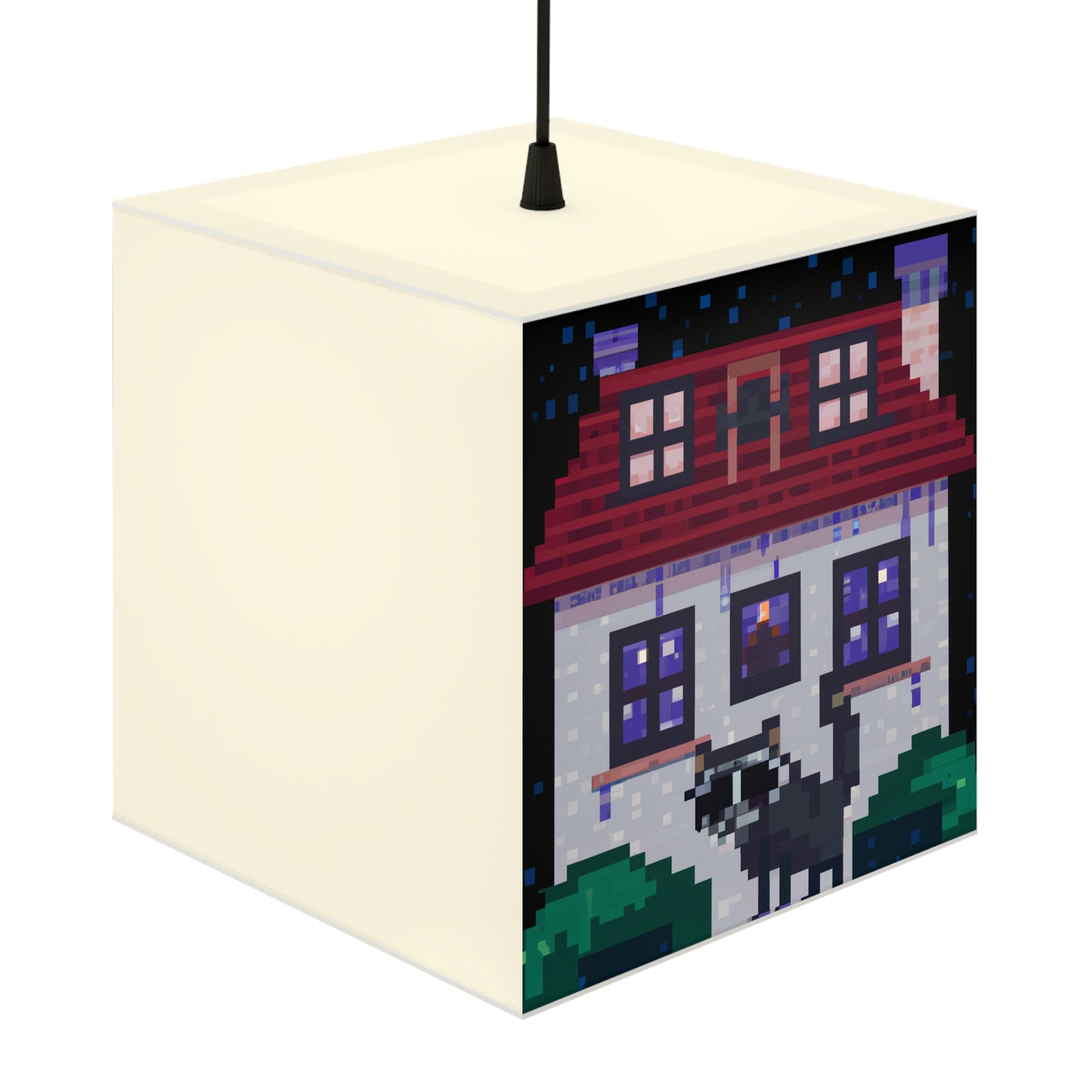 „Caper in the Mansion: A Raccoon's Adventure“ – Die Alien Light Cube Lampe