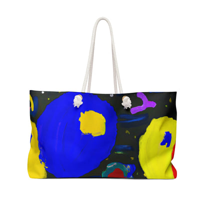 "A Starry Night Rainbow" - Die Alien Weekender Bag