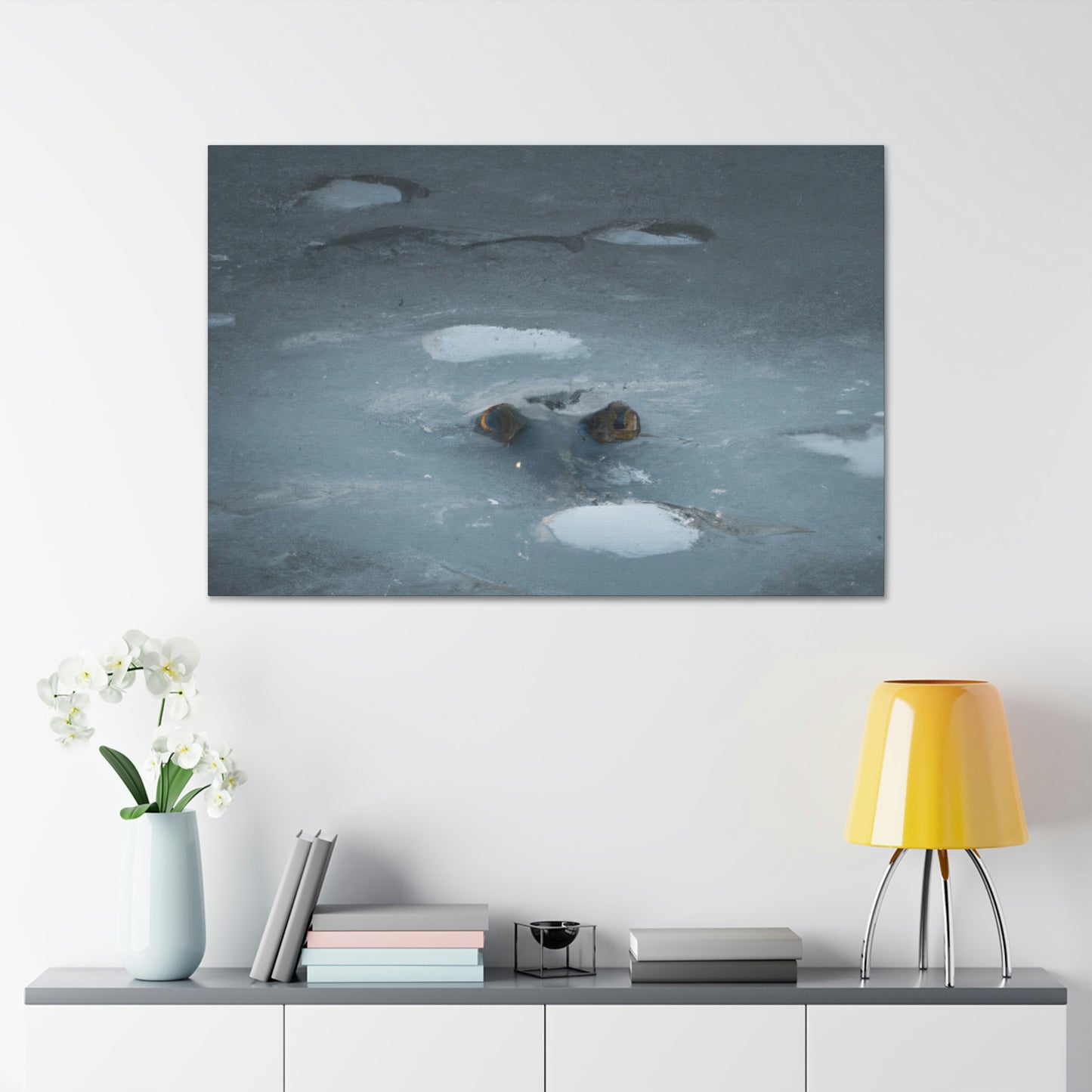 "The Frozen Lake Lurker" - Die Alien-Canva