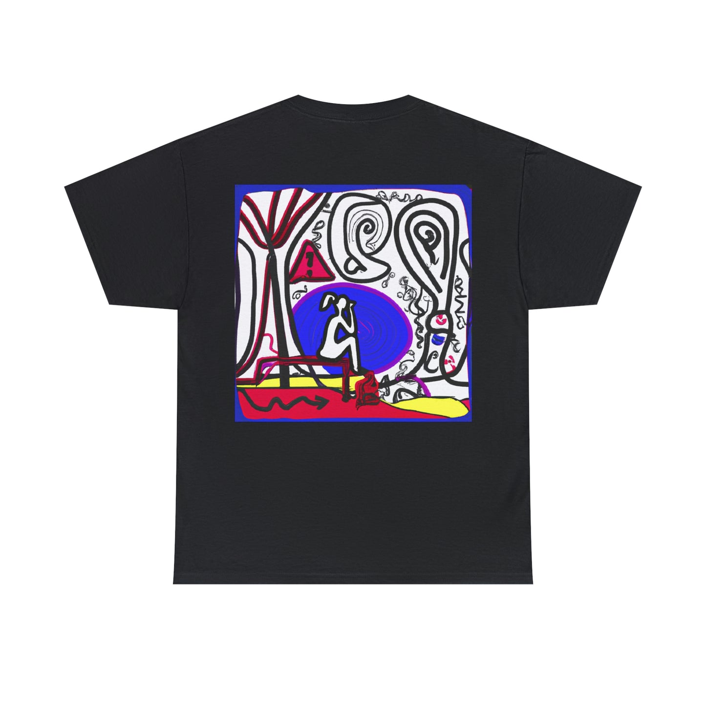 "Alone in the Park: Pondering Life's Challenges" - The Alien T-shirt