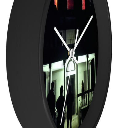 "Halloween Hauntings: Exploring a Haunted House"! - The Alien Wall Clock