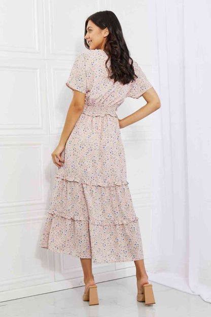 HEYSON Sweet Talk Maxikleid mit Kimonoärmeln in Blush Pink