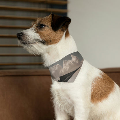 "La última batalla de un guerrero: la batalla contra el dragón de metal" - El collar de bandana para mascota alienígena