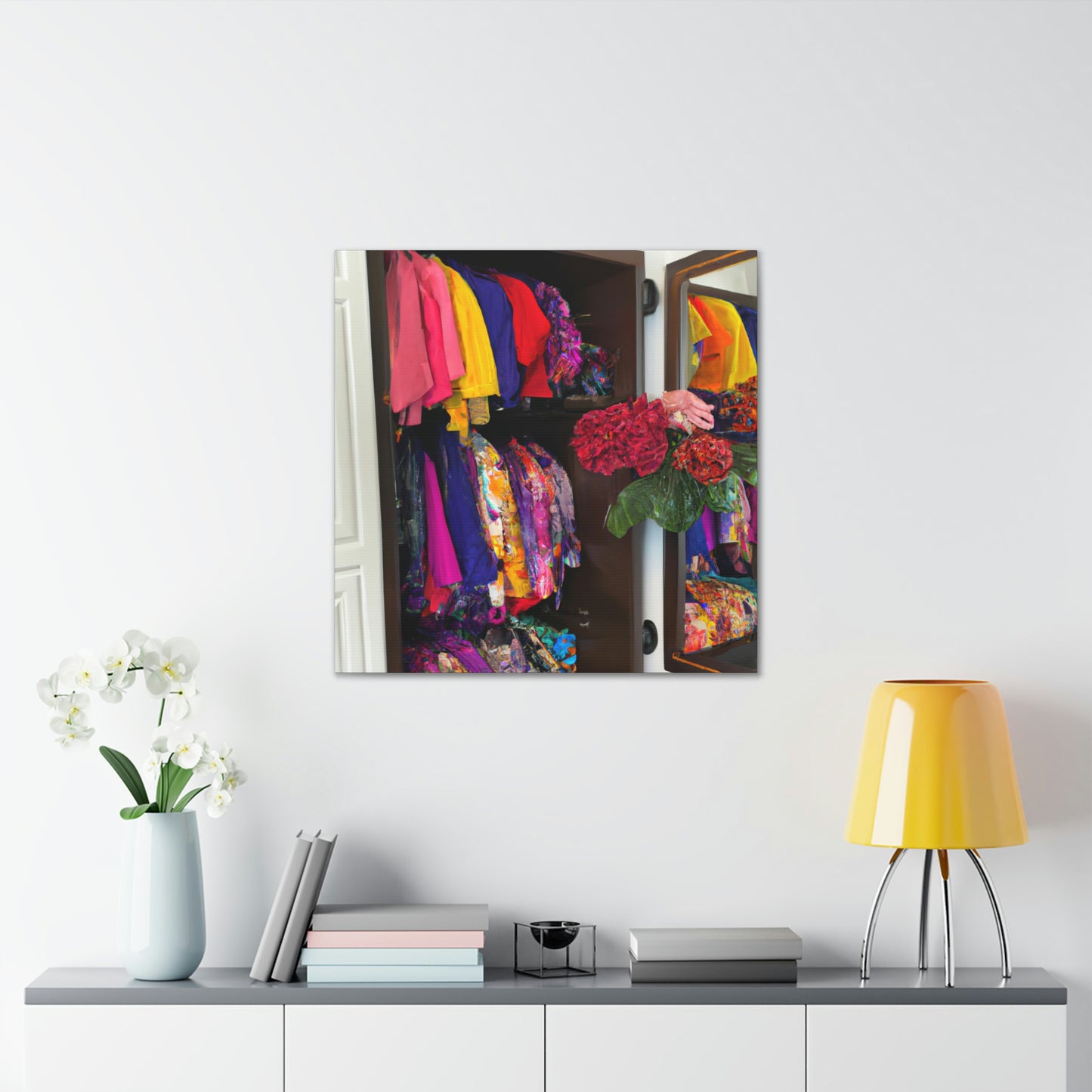 "The Boldest Hues in My Wardrobe" - Canvas