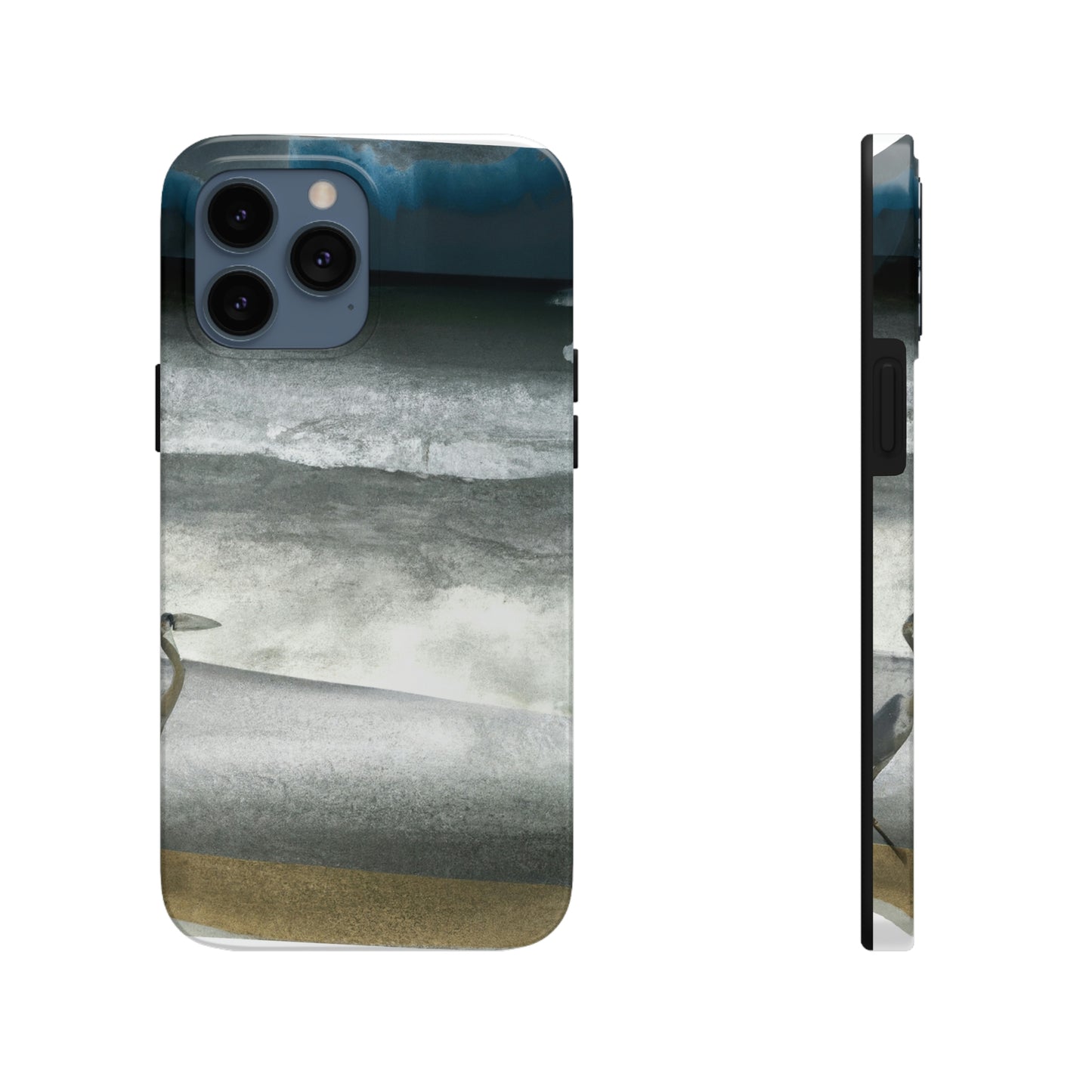 "A Sea of Turmoil: A Heron's Restlessness". - The Alien Tough Phone Cases