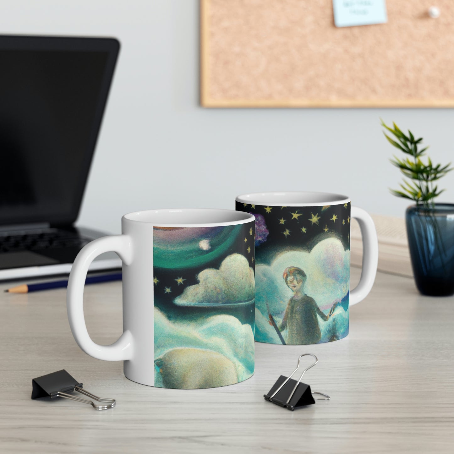 "A Sea of Diamonds in the Night" - The Alien Ceramic Mug 11 oz