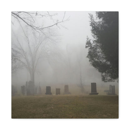 "Perdido en la niebla: un cementerio olvidado" - The Alien Canva