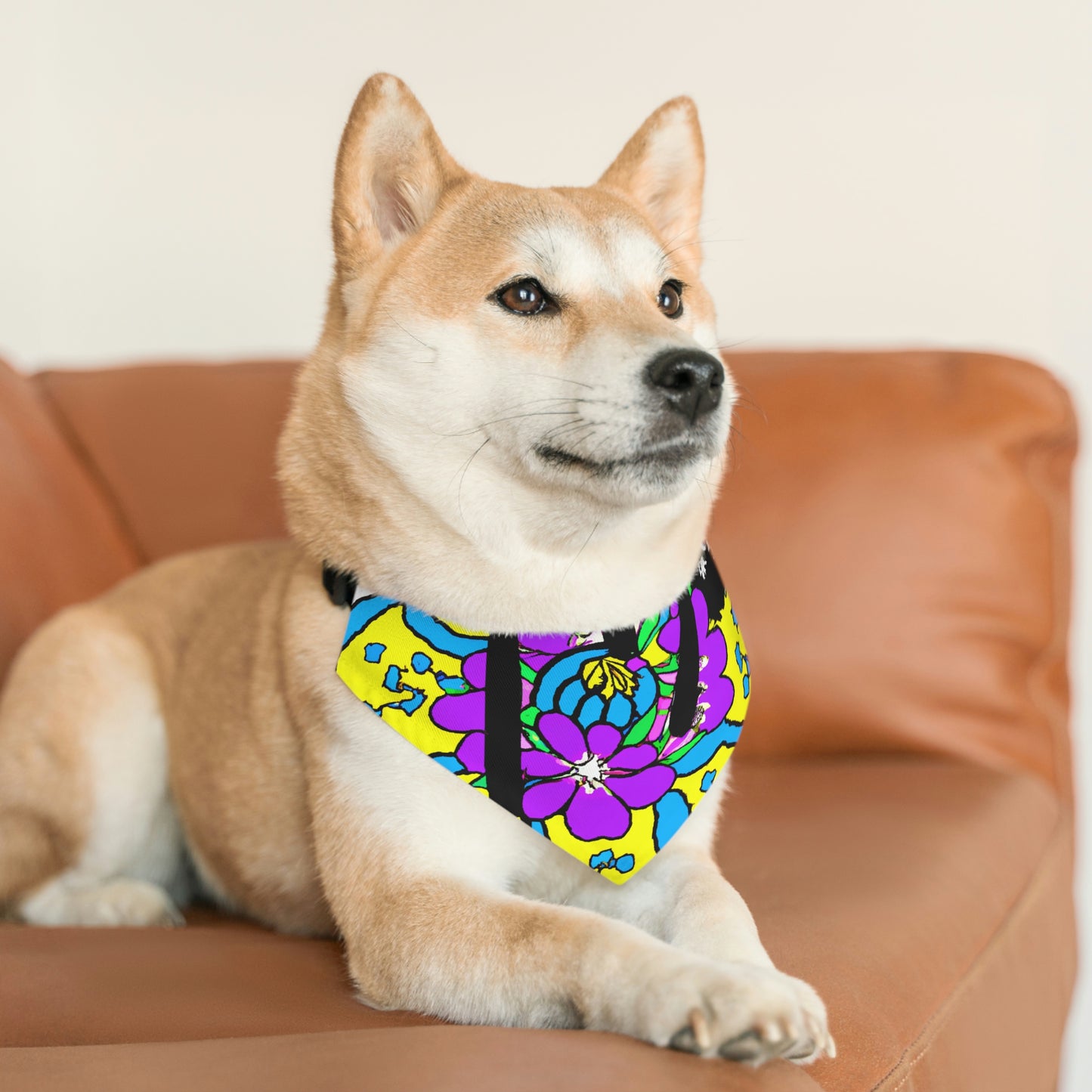 "Dreamy Dalliance" - El collar de bandana para mascota alienígena