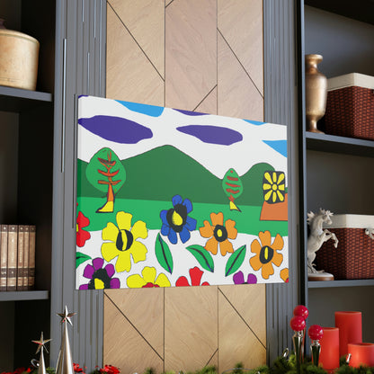 "Blooming Landscape: A Local Mural of Art and Nature" - Canvas