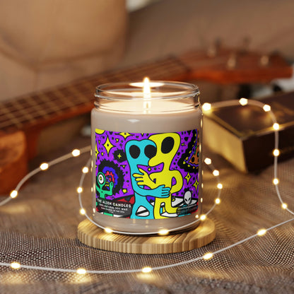 The Stars Reunited: A Cosmic Carnival Love Story - Scented Soy Candle, 9oz - The Alien Candles