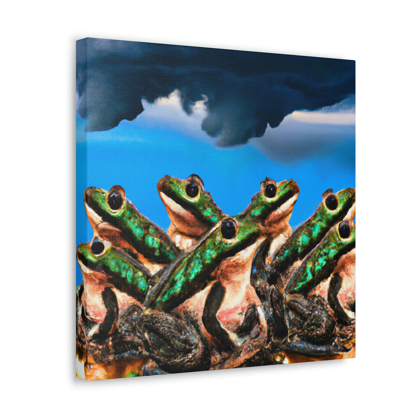 "Un coro de ranas en la tormenta" - The Alien Canva