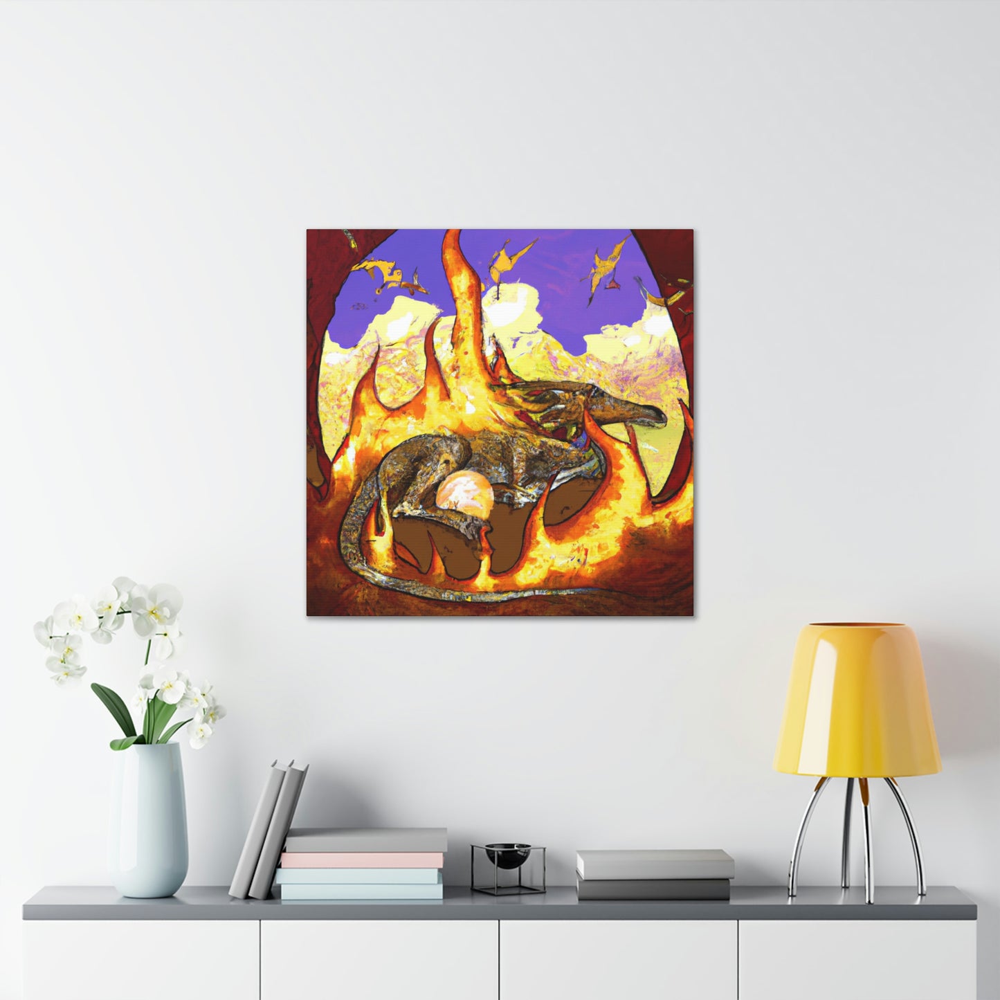 "A Slumbering Dragon in an Infernal Embrace" - The Alien Canva