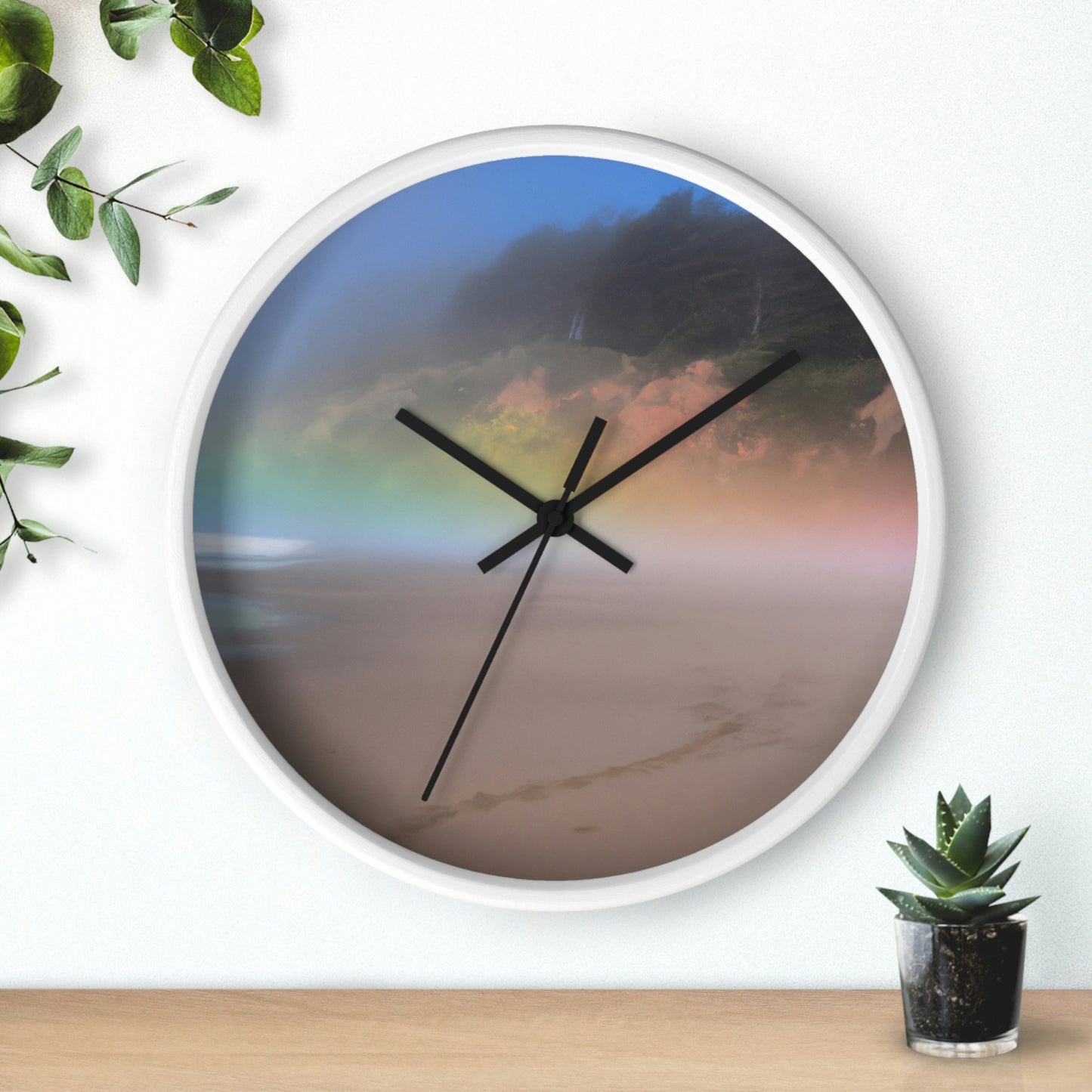 "A Painted Reflection of Solitude" - The Alien Wall Clock