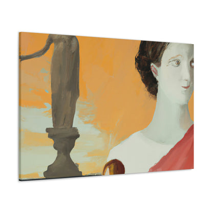 "Classic Meets Contemporary: A Fusion of Greek Art and My Own Style" - Canvas