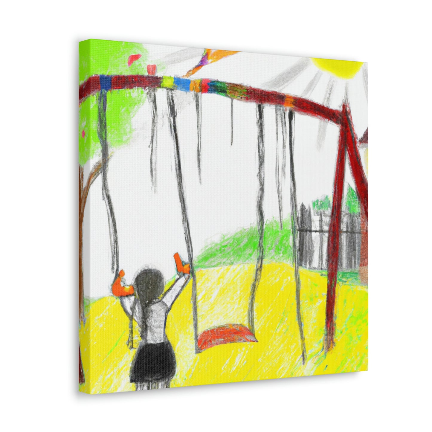 "Retrospective Reflections: A Childhood Memory Art Project" - Canvas