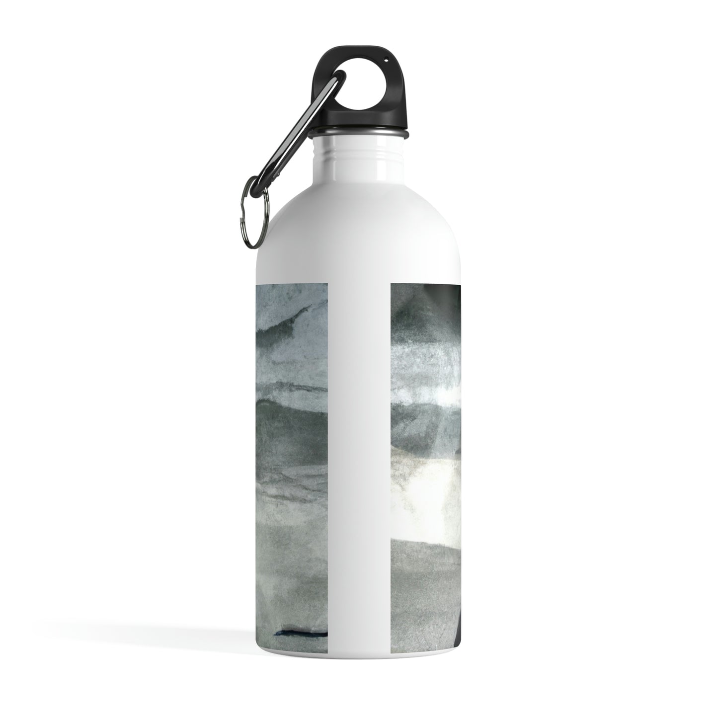 "A Sea of Turmoil: A Heron's Restlessness". - The Alien Stainless Steel Water Bottle