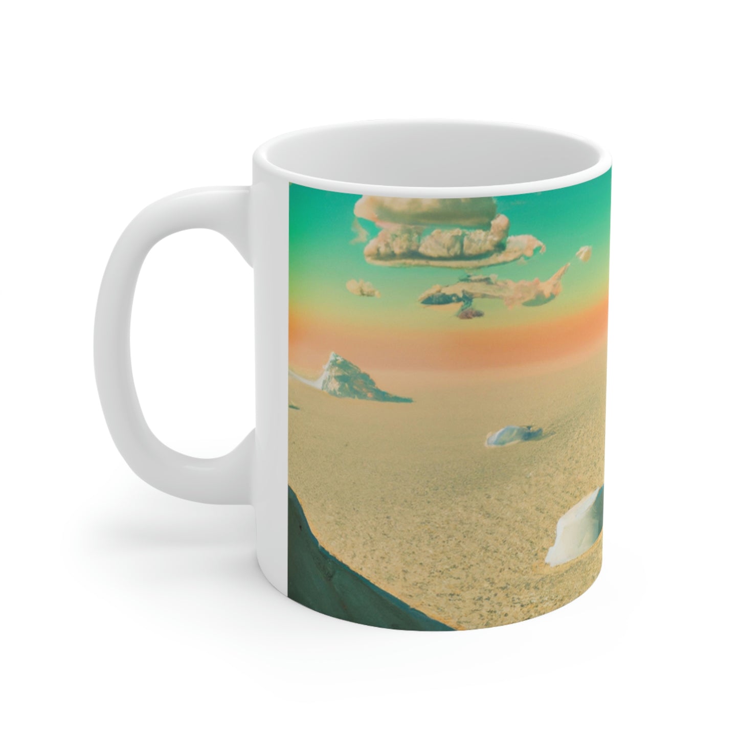 "A Strayed Astronaut: Alone on a Forlorn Planet" - The Alien Ceramic Mug 11 oz