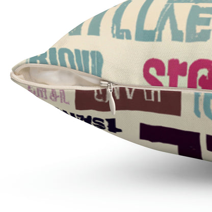 "A Trip Down Memory Lane: 16 of My Favourite Words" - The Alien Square Pillow