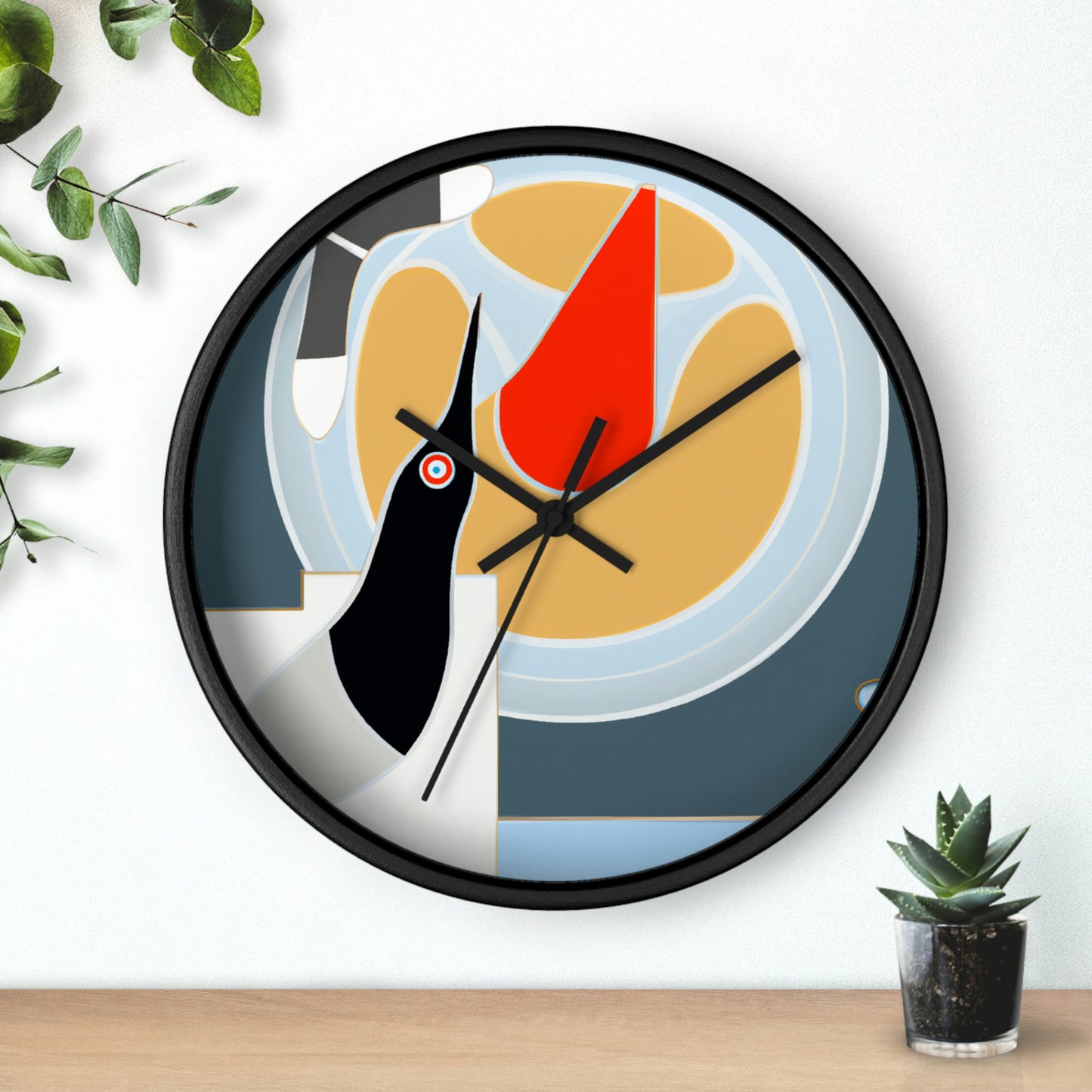 "A Salty Sea Tale: An Unexpected Encounter with an Unusual Creature" - The Alien Wall Clock