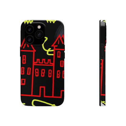 "Una sombra embrujada: Los oscuros secretos del viejo castillo en una noche sombría" - The Alien Tough Phone Cases