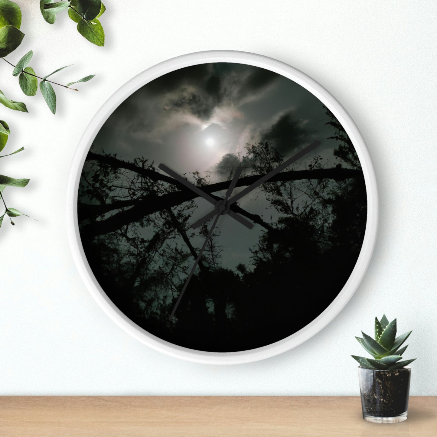 "A Moonlit Mystical World" - The Alien Wall Clock