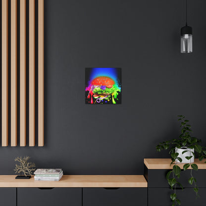 "Burger Rainbow" - Die Alien-Canva