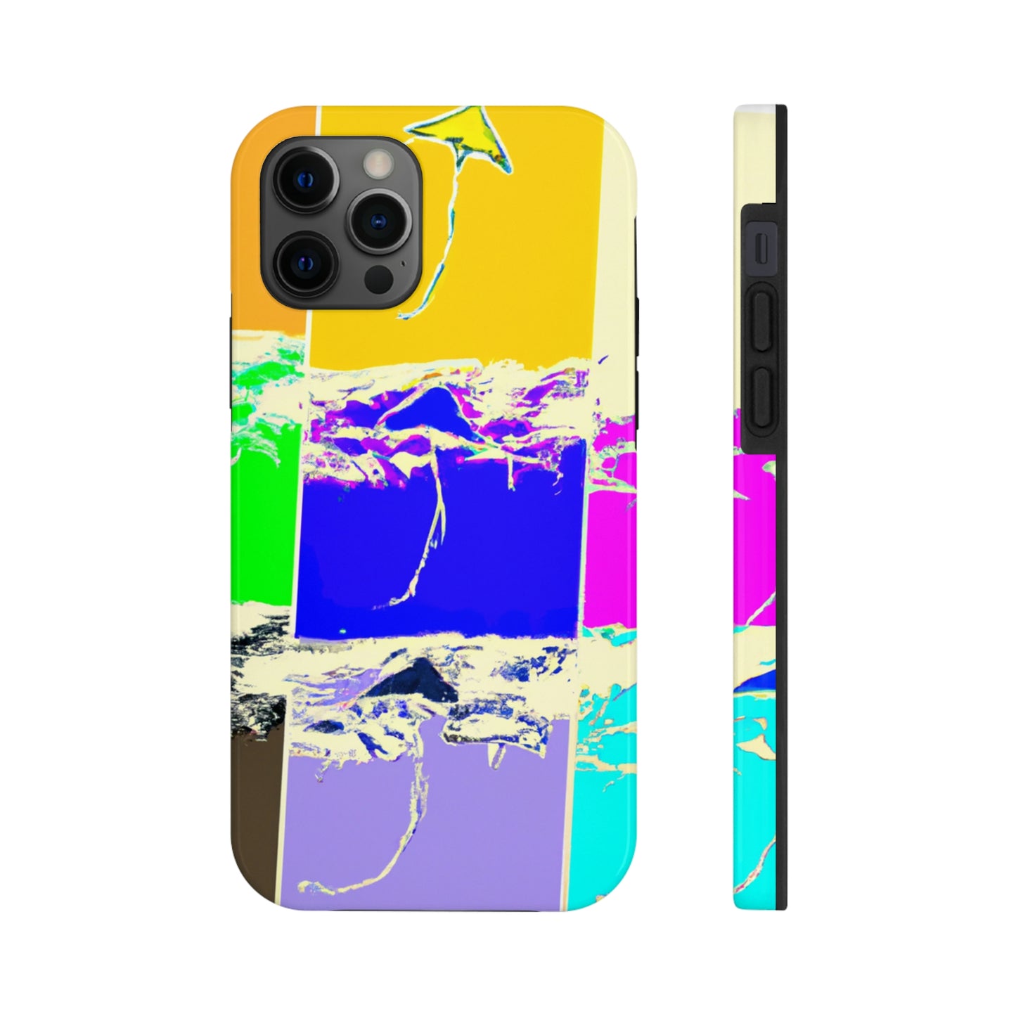 "Kites Aflatter in the Vibrant Sky" - Die Alien Tough Phone Cases