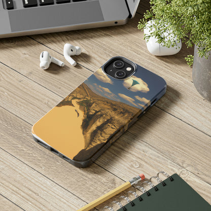 "Feline Flight Over the Grand Gulch" - Die Alien Tough Phone Cases